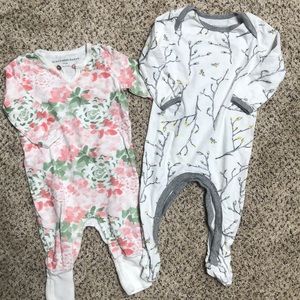 Burt’s Bees Baby pajamas 3-6 months - Set of 2